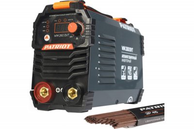 Сварочный инвертор PATRIOT WM 260DVT MMA (MMA; 12, 5кВт; 20-260А; электрод 6, 0мм; 5, 1кг) (605302026)