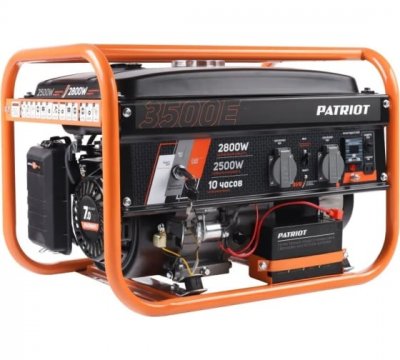 Генератор бензиновый PATRIOT GRS 3500Е (220в; 2, 8кВт; бак 15л; 42кг) (476102250)