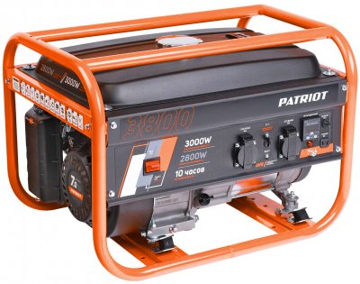 Генератор бензиновый PATRIOT GRS 3800 (220в; 3кВт; бак 15л; 39, 8кг) (476102255)