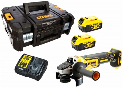 Акк. УШМ DeWALT DCG405P2 (125мм; 18В; 2 АКБ; 5, 0Ач; 1, 74кг) (DCG405P2-QW)