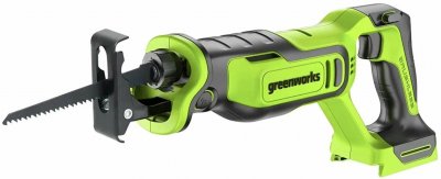 Акк. пила сабельная GREENWORKS GPT-BLRS-1 (24В; без АКБ и ЗУ; до 3000ход​/​мин; 1, 85кг) (1200607)