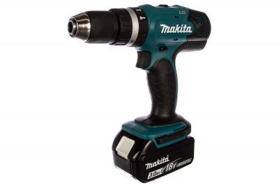 Акк дрель-шуруповерт ударная MAKITA DHP453RFE (18В; 2 АКБ; 3, 0Ач; 42Нм; 1, 9кг 1, 9кг; кейс)