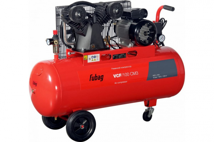 Компрессор ременной FUBAG VCF​/​100CM3 (2200Вт; 100л; 440л​/​мин; 10бар; 77кг) (45681472)