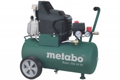 Компрессор масляный METABO BasicAIR 250-24 (1500Вт; 24л; 200л​/​мин; 8бар; 20кг) (601533000)