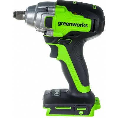 Акк. гайковерт GREENWORKS GD24IW400 (24В; без АКБ и ЗУ; 1​/​2″; 400Нм; 1, 19кг) (3802907)