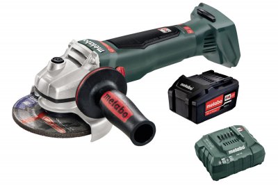 Акк. УШМ METABO WB18LTXBL (125мм; 18В; 1 АКБ; 4, 0Ач; 2, 6кг) (T03360)