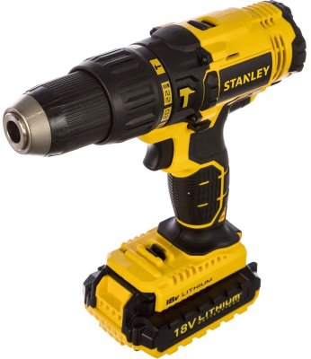 Акк дрель-шуруповерт ударная STANLEY SCH201D2K-RU (18В; 2 АКБ; 2, 0Ач; 45Нм; 1, 65кг; кейс)