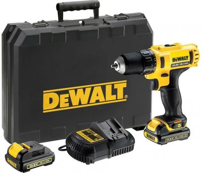 Акк дрель-шуруповерт DeWALT DCD710C2-KS (10, 8В; 2 АКБ; 1, 3Ач; 24Нм; 1, 1кг; кейс)