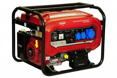 Генератор бензиновый ELITECH БЭС 8000ЕМ (220в; 6-6, 5кВт; бак 25л; 95кг) (181323)