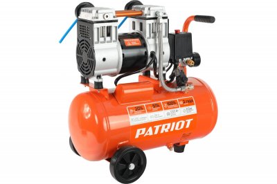 Компрессор безмасляный PATRIOT WO24-220 (1250Вт; 24л; 200л​/​мин; 8бар; 24кг) (525301920)