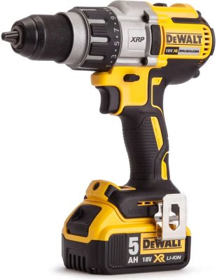 Акк дрель-шуруповерт DeWALT DCD991P2 бесщ (18В; 2 АКБ; 5, 0Ач; 95Нм; 2кг; кейс) (DCD991P2-QW)