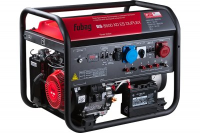 Генератор бензиновый FUBAG BS 8500 XD ES DUPLEX (220​/​380в; 8, 0-8, 5кВт; 8, 0-8, 5кВт; бак 25л;) (641021