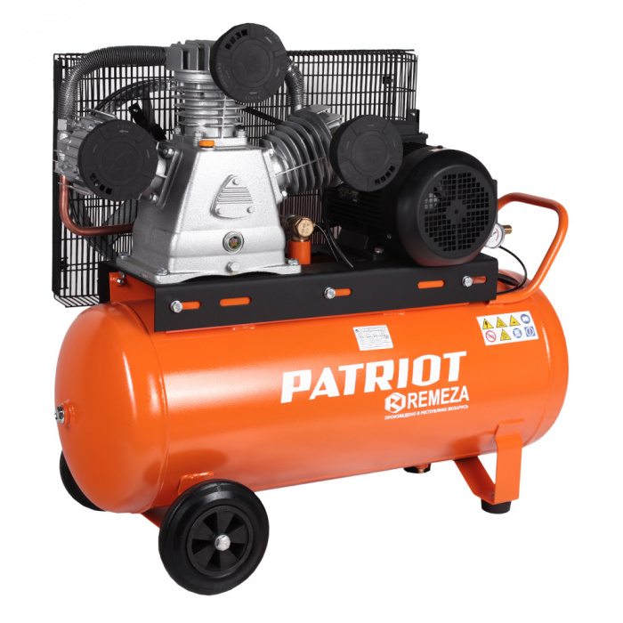 Компрессор ременной PATRIOT REMEZA СБ4​/​С-100LB75 (380В; 5500Вт; 100л; 880л​/​мин; 10бар; 143кг) (52030