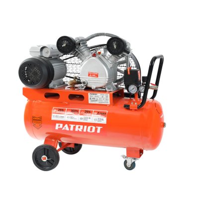 Компрессор ременной PATRIOT PTR50-450А (2200Вт; 50л; 450л​/​мин; 10бар; 60кг) (525306325)