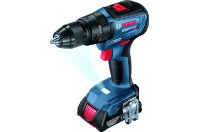 Акк дрель-шуруповерт ударная BOSCH GSB 18V-50 бесщ (18В; 2 АКБ; 2, 0Ач; 50Нм; 1, 4кг; кейс) (06019H512