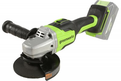 Акк. УШМ GREENWORKS GD24AG (125мм; 24В; без АКБ и ЗУ; 1, 58кг) (3200207)