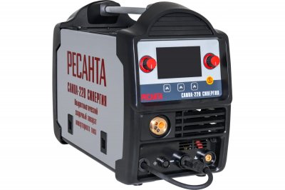 Сварочный полуавтомат РЕСАНТА САИПА-220 СИНЕРГИЯ (MMA; TIG; 9, 2кВт; 15-220А; 17, 38кг) (65​/​75)