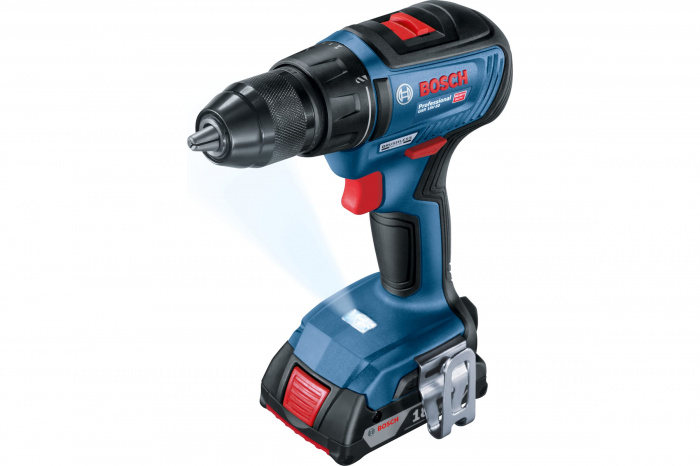 Акк дрель-шуруповерт BOSCH GSR 18V-50 бесщ (18В; 2 АКБ; 2, 0Ач; 50Нм; 1, 4кг; кейс) (06019H5021)