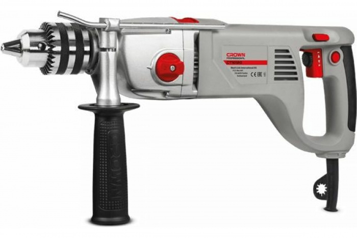 Дрель с ударом CROWN CT10120 (1200Вт; ЗВП 16мм; 2000об​/​м; 3, 4кг)
