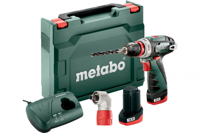 Акк дрель-шуруповерт METABO Powermaxx BS QUICK BASIC (12В; 2 АКБ; 2, 0Ач; 34Нм; 0, 8кг 0, 8кг; кейс) (6