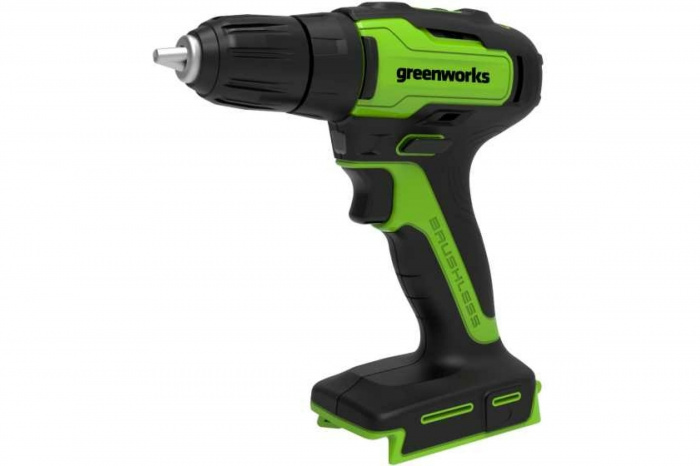 Акк дрель-шуруповерт GREENWORKS GD24DD35 бесщ (24В; без АКБ и ЗУ; 35Нм; 1кг) (3704007)