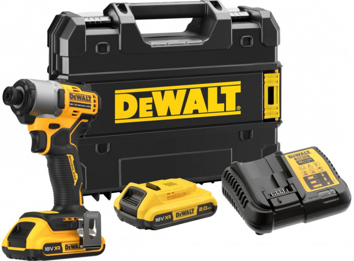 Акк винтоверт ударный DeWALT DCF840D2T-QW бесщ (18В; 2 АКБ; 2, 0Ач; 192Нм; 0, 88кг; кейс)