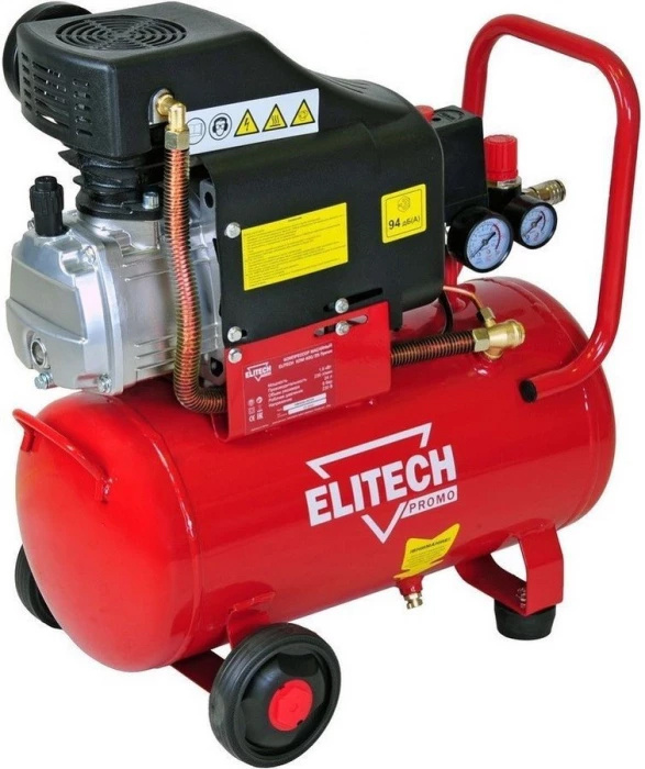 Компрессор масляный ELITECH КПМ 400​/​25 ПРОМО (1600Вт; 24л; 230л​/​мин; 8бар; 22кг) (КПМ 400​/​25)