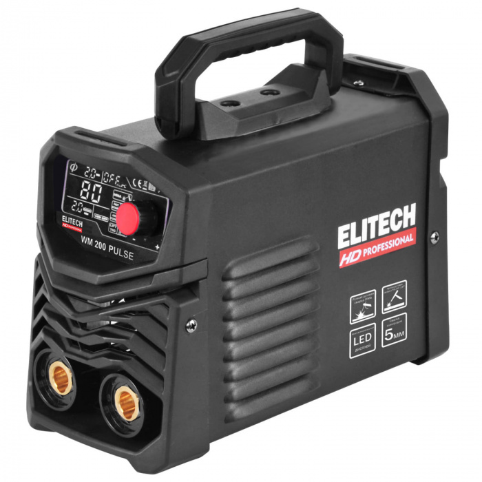 Сварочный инвертор HDTECH WM 200C Pulse кейс (MMA+TIG; 6, 2кВт; 10-200А; электрод 4, 0мм; 3, 5кг) (2044