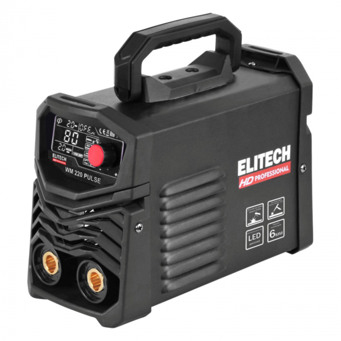 Сварочный инвертор HDTECH WM 220 Pulse (MMA+TIG; 6, 9кВт; 10-220А; электрод 6, 0мм; 4кг) (204468)