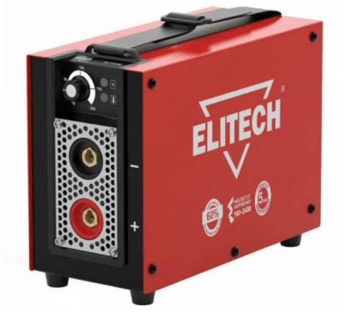 Сварочный инвертор ELITECH ИС 180М (MMA+TIG; 3, 5кВт; 10-160А; электрод 4, 0мм; 2, 7кг) (179382)