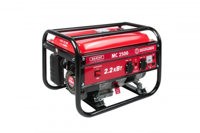 Генератор бензиновый MAXCUT МС2500 (220в; 2-2, 2кВт; бак 15л; 37кг) (47103025)
