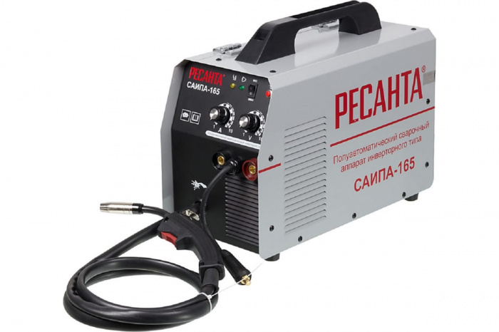 Сварочный полуавтомат РЕСАНТА САИПА-165C (MMA; TIG;6, 2кВт; 30-160А; 11, 5кг) (65​/​8)