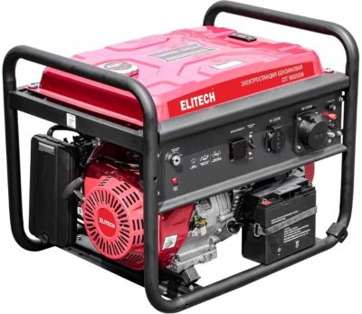 Генератор бензиновый ELITECH СГГ 9500ЕМ (220-230в; 7, 5кВт; бак 25л; 83кг) (204583)