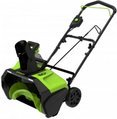 Снегоуборщик аккумуляторный GREENWORKS GD60PSTK5 (60В; 1 АКБ; 5, 0Ач; шир 51см; 15кг) (2602907UG)