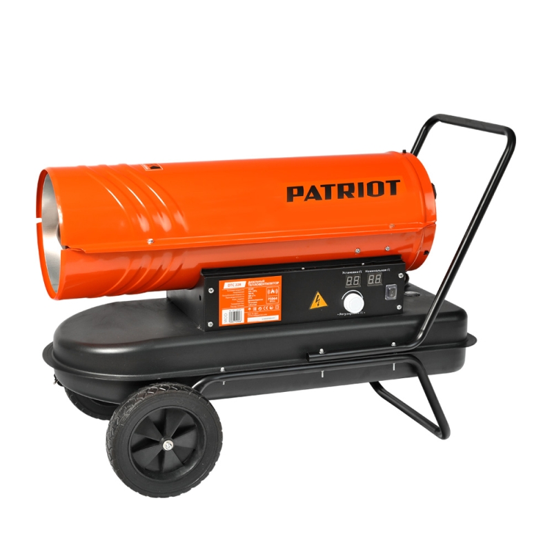 Пушка тепловая дизельная PATRIOT DTC 228 (220В; 22кВт; 588м3/ч; 2,2л/ч; 21кг) (633703023) от магазина Инструмент маркет