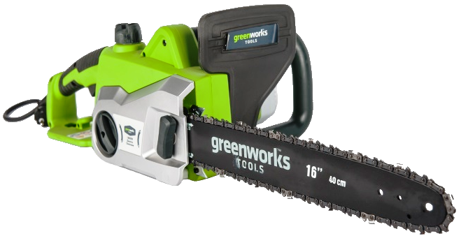 Электропила GREENWORKS GCS 1840 (1 800Вт; шина 16"-40см; 3/8-1,3-56; 4,8кг) (20027) от магазина Инструмент маркет