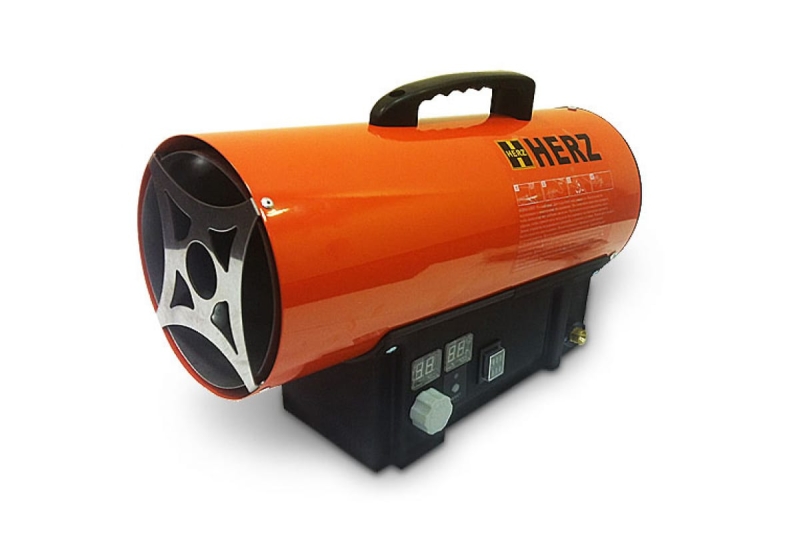 Пушка тепловая газовая HERZ G-15 (220В; 15кВт; 300м3/ч; 1,09кг/ч; 5,34кг) от магазина Инструмент маркет
