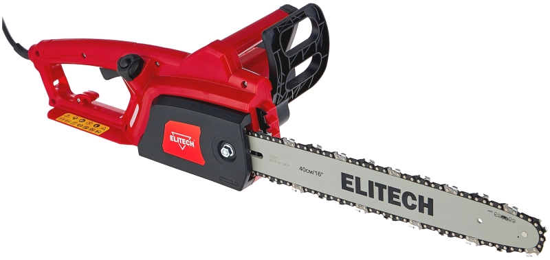 Электропила ELITECH ЭП 2000/16П (2 000Вт; шина 16"-40см; 3/8-1,3-57; 5кг) (181839) от магазина Инструмент маркет