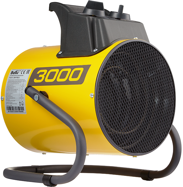 Пушка тепловая электрическая BALLU BHP-PE2-3 (220В; ТЭН; 3кВт; 260м3/ч; 3кг) (НС-1274967) от магазина Инструмент маркет