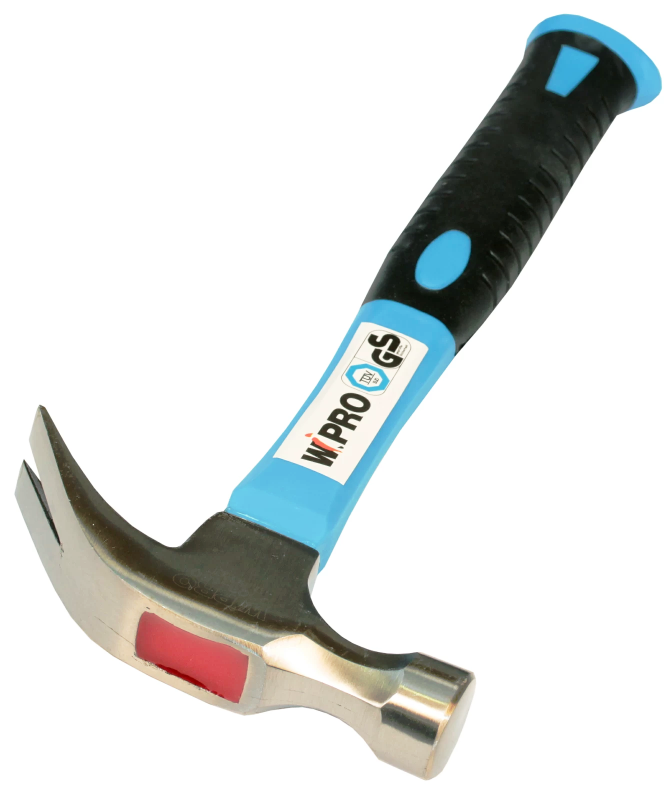 Молоток 450г двухкомпонентная рукоятка кованый WIPRO 16oz (0503-450) от магазина Инструмент маркет