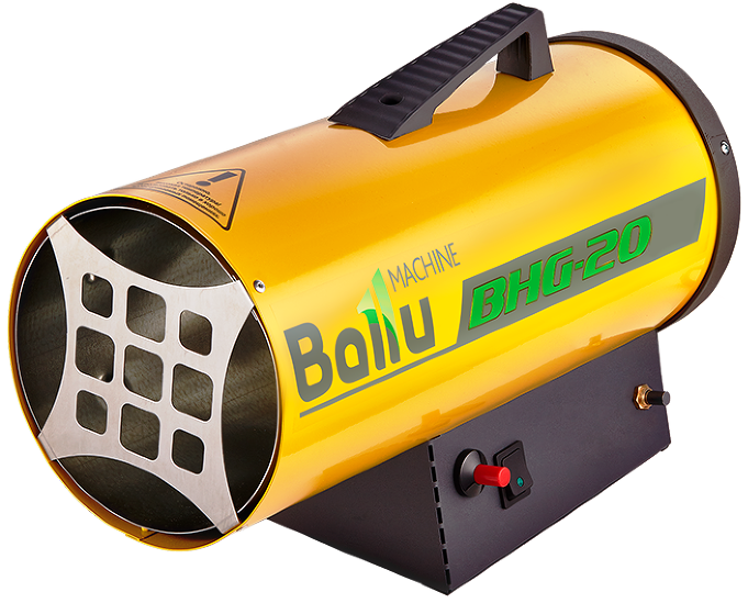 Пушка тепловая газовая BALLU BHG-20 (220В; 17кВт; 350м3/ч; 1,45кг/ч; 4,2кг) (НС-1011966) от магазина Инструмент маркет