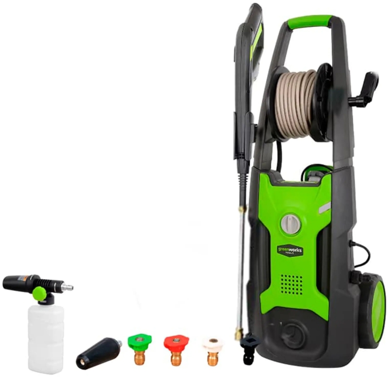 Мойка GREENWORKS GPWG5II (2000Вт; 105-140бар; 40°C; 420л/ч; шланг 8м; 12кг) (5106607) от магазина Инструмент маркет