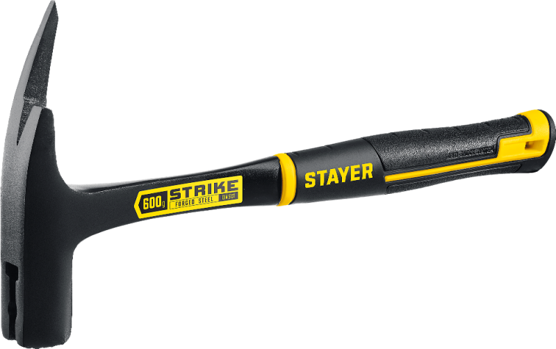 Молоток 600г двухкомпонентная рукоятка цельнокованый STAYER STRIKE (20205) от магазина Инструмент маркет
