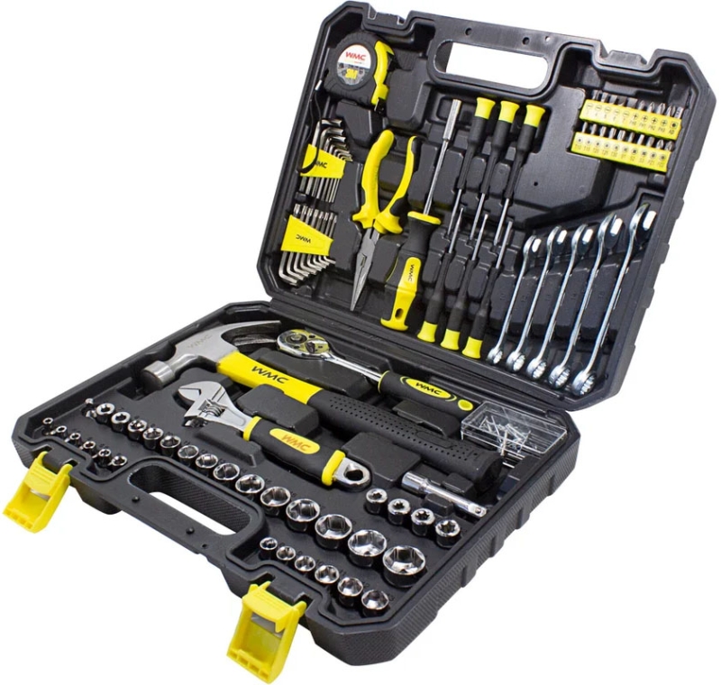 Набор инструментов 128пр WMC TOOLS WMC-30128 TOP DONE (головки 1/4+3/8 дюйма; трещотка; биты;) (5079 от магазина Инструмент маркет