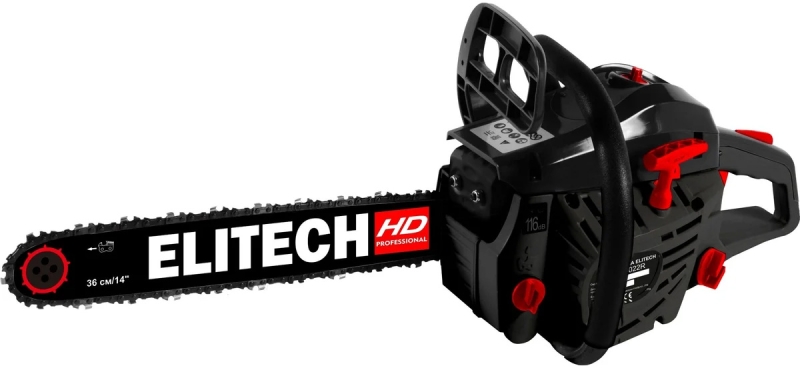 Бензопила ELITECH CS 4022R (39,6см³; 2,2лс; шина 14"-35см; 3/8-1,3-52; 4,3кг) (E1611.004.00) от магазина Инструмент маркет
