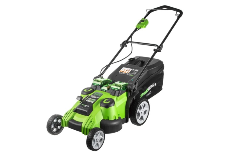 Акк газонокосилка GREENWORKS G40LM49DBK4 (40В; 1 АКБ; 4Ач; 49cм; 35-85мм; 23кг) (2500207VB) от магазина Инструмент маркет