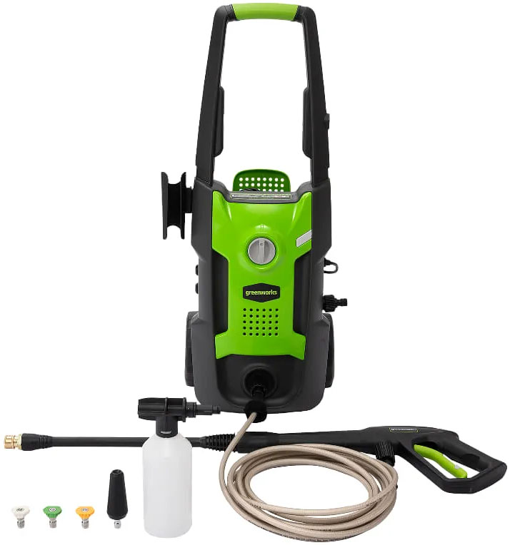 Мойка GREENWORKS GPWG3II (1700Вт; 90-120бар; 40°C; 400л/ч; шланг 6м; 7,6кг) (5107007) от магазина Инструмент маркет