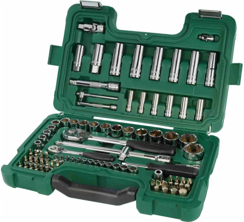 Набор автоинструмента 88пр SATA S09013 (головки 1/2+1/4 дюйма; трещотка; биты;) (09013) от магазина Инструмент маркет