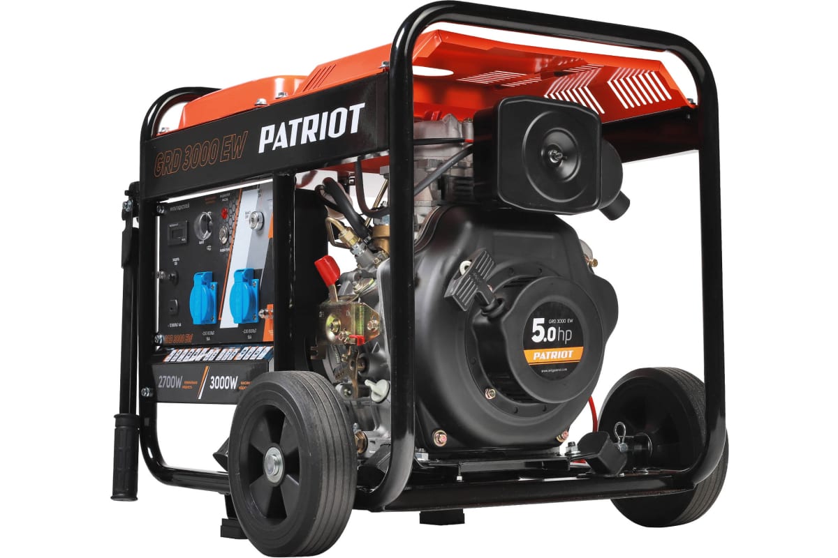 Генератор дизельный PATRIOT GRD 3000EW (220в  2.7кВт  бак 12л  70кг) (472702235)