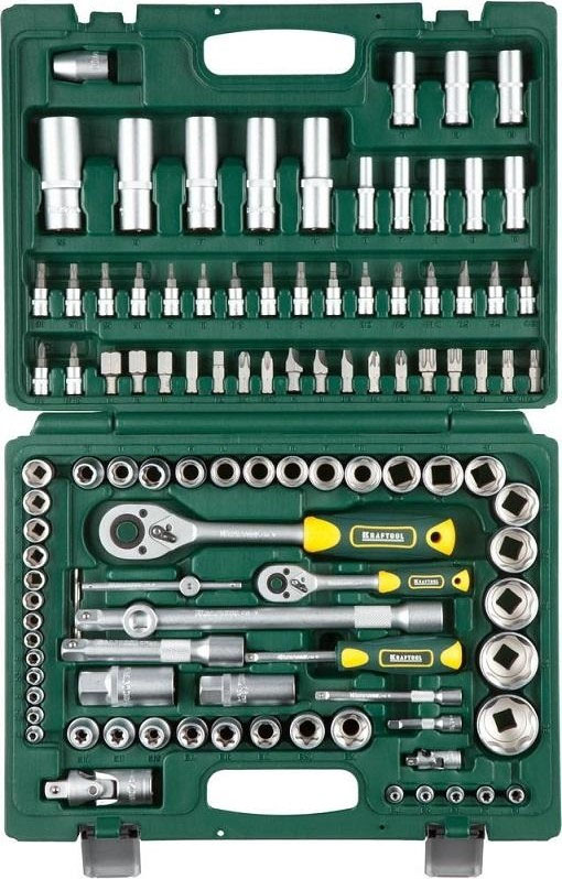 Набор инструментов 108пр KRAFTOOL X-DRIVE (головки 1/2+1/4 дюйма; трещотка; биты;) (27888-H108_z03)  от магазина Инструмент маркет